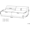 Beliani HELLNAR dvivietė modulinė sofa, veliūras, šviesiai smėlio spalvos