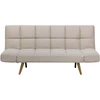Beliani Išskleidžiama 2 vietų sofa INGARO smėlio spalvos