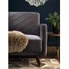 Beliani Išskleidžiama 3 vietų sofa SENJA, veliūras, pilka