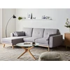 Beliani Išskleidžiama kampinė sofa KAARINA, pilka, dešininė