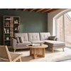 Beliani Išskleidžiama kampinė sofa KAARINA, smėlio spalvos, kairinė