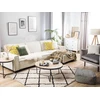 Beliani Išskleidžiama kampinė sofa ROMEDAL, smėlio spalvos