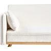 Beliani Išskleidžiama sofa ASAA Boucle, kreminės spalvos