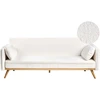 Beliani Išskleidžiama sofa ASAA Boucle, kreminės spalvos