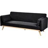 Beliani Išskleidžiama sofa ASAA, juoda