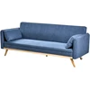 Beliani Išskleidžiama sofa ASAA, mėlyna