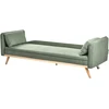 Beliani Išskleidžiama sofa ASAA šviesiai žalia