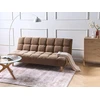 Beliani Išskleidžiama sofa dviem RISOR, šenilinė, ruda