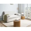 Beliani Išskleidžiama sofa HORMA, balkšva