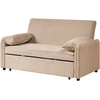 Beliani Išskleidžiama sofa HORMA šviesiai ruda