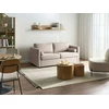 Beliani Išskleidžiama sofa INKOO, smėlio spalvos