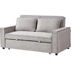 Beliani Išskleidžiama sofa UTTELA, pilka
