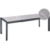 Beliani Išskleidžiamas sodo stalas BINASCO 160/220 cm 90 cm akmens imitacijos pilkas