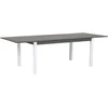 Beliani Išskleidžiamas sodo stalas PANCOLE 168/248 cm 100 cm metalinis pilkas