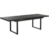Beliani Išskleidžiamas sodo stalas VALCANETTO 180/240 cm 90 cm metalinis juodas