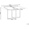 Beliani Išskleidžiamas valgomojo stalas COOPER, rudas, 120/160 cm
