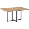 Beliani Išskleidžiamas valgomojo stalas COOPER, rudas, 120/160 cm