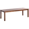 Beliani Išskleidžiamas valgomojo stalas MADURA tamsaus uosio spalvos 160/240 cm 90 cm