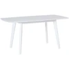 Beliani Išskleidžiamas valgomojo stalas SANFORD baltas 120/160 cm 80 cm