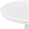 Beliani Išskleidžiamas valgomojo stalas AKRON baltas 106/150 cm