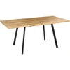Beliani Išskleidžiamas valgomojo stalas HARLOW, rudas, 140/180 × 90 cm