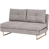 Beliani Ištiessama sofa 3 asmenims JERSLEV Pilka