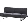 Beliani Ištižama sofa dviems YORK šenilinė, juoda