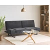 Beliani Ištižama sofa dviems YORK šenilinė, juoda