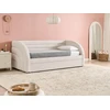 Beliani Ištraukiama lova Boucle ALBIAC 90 x 200 cm balta
