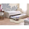 Beliani Ištraukiama lova Boucle RAYSSAC 90 x 200 cm šviesiai smėlio spalvos