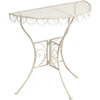 Beliani JUINA bistro staliukas 80 × 36 cm, metalinis, šviesiai smėlio spalvos