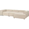 Beliani Kairinis modulinis kampinis sofa ARDAL, smėlio spalvos