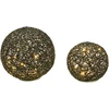 Beliani Kalėdinė dekoracija BOLMEN 15/20 cm juoda