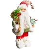 Beliani Kalėdinė dekoracija MOSVATN Kalėdų Senelis 37 cm raudona/žalia