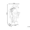 Beliani Kalėdinė dekoracija MOSVATN Kalėdų Senelis 37 cm raudona/žalia