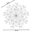 Beliani Kalėdinė dekoracija SVEDAN Žvaigždė 60 cm kreminė