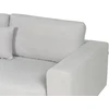 Beliani Kampinė sofa 5 asmenims LOFOTEN Šviesiai pilka Kairinė