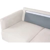 Beliani Kampinė sofa BREDA, skirta 4 asmenims, šviesiai smėlio spalvos, kairinė
