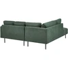 Beliani Kampinė sofa BREDA, tamsiai žalia, dešininė, 4 vietų