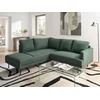 Beliani Kampinė sofa BREDA, tamsiai žalia, dešininė, 4 vietų