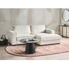 Beliani Kampinė sofa KOLDING Boucle šviesiai smėlio spalvos kairinė