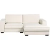 Beliani Kampinė sofa KOLDING Boucle šviesiai smėlio spalvos kairinė