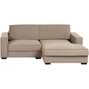 Beliani Kampinė sofa KOLDING smėlio ir pilkos spalvos, kairinė