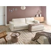 Beliani Kampinė sofa RENDERS Boucle kreminės spalvos kairinė