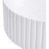 Beliani Kavos staliukas POZZA 117 cm 117 cm baltas