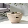Beliani Kavos staliukas VICARELLO 68 cm 68 cm travertino efektas