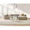 Beliani Keturvietė modulinė kampinė sofa ARDAL, kairinė, šviesiai ruda, velvetas