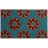Beliani KILIM kilimėlis KULIK mėlynas 45 x 75 cm gėlės kokoso pluoštas
