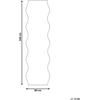 Beliani Kilimas DAWA šviesiai smėlio spalvos 80 x 300 cm