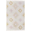 Beliani Kilimas LASHE balta 140 x 200 cm medvilninis